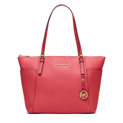 Michael Kors SAFFIANO COLOR BLOCK Leather CARRYALL 